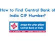 how to get cif number in central bank of india